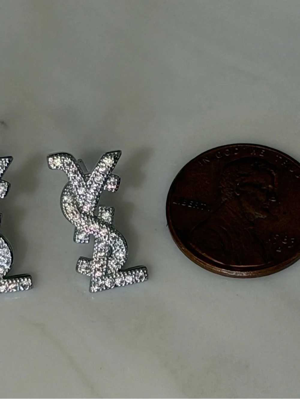 Beautiful Logo Stud Earrings - Silver or Gold